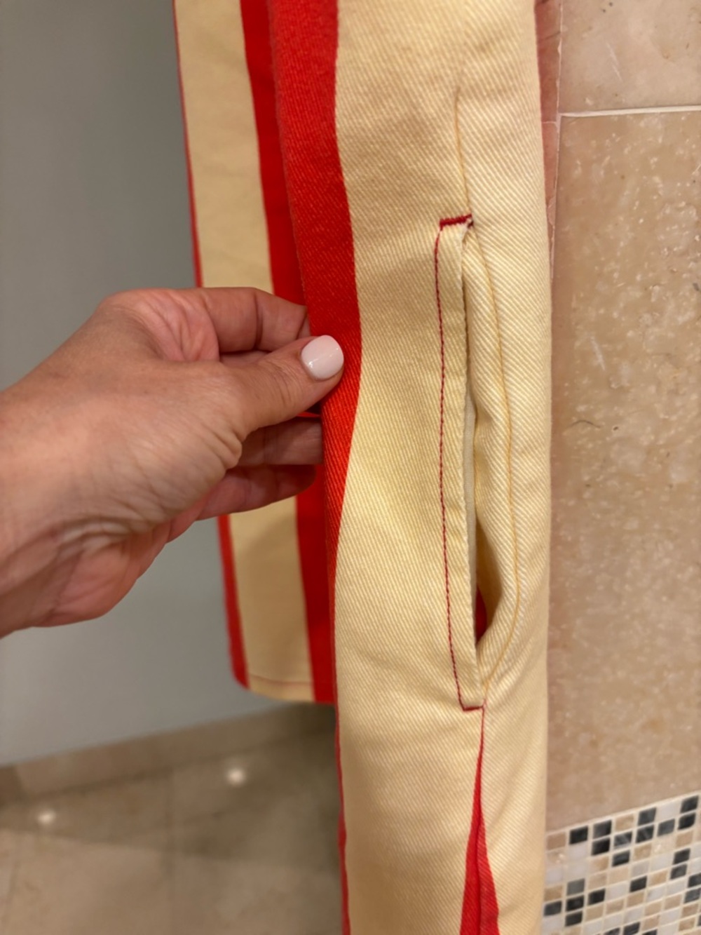 Simon Miller Red and Cream Vertical Stripe Tank - Picture 4 of 10